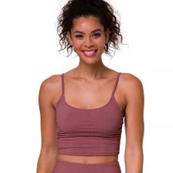 CLOTHING Onzie Belle Cami Yoga Crop Toast Rib
