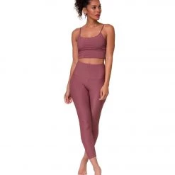 CLOTHING Onzie Belle Cami Yoga Crop Toast Rib