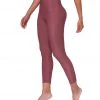 Onzie Ribbed 7/8 Yoga Leggings Toast Rib 1 Onzie Ribbed 7/8 Yoga Leggings Toast Rib