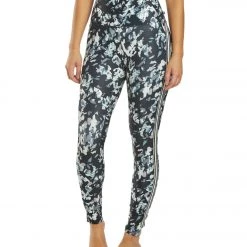 Long Leggings Marika Joanne Track Yoga Leggings Black Chopped Floral