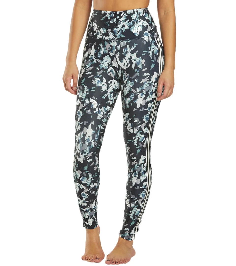 Long Leggings Marika Joanne Track Yoga Leggings Black Chopped Floral 3 Long Leggings Marika Joanne Track Yoga Leggings Black Chopped Floral
