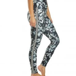 Long Leggings Marika Joanne Track Yoga Leggings Black Chopped Floral
