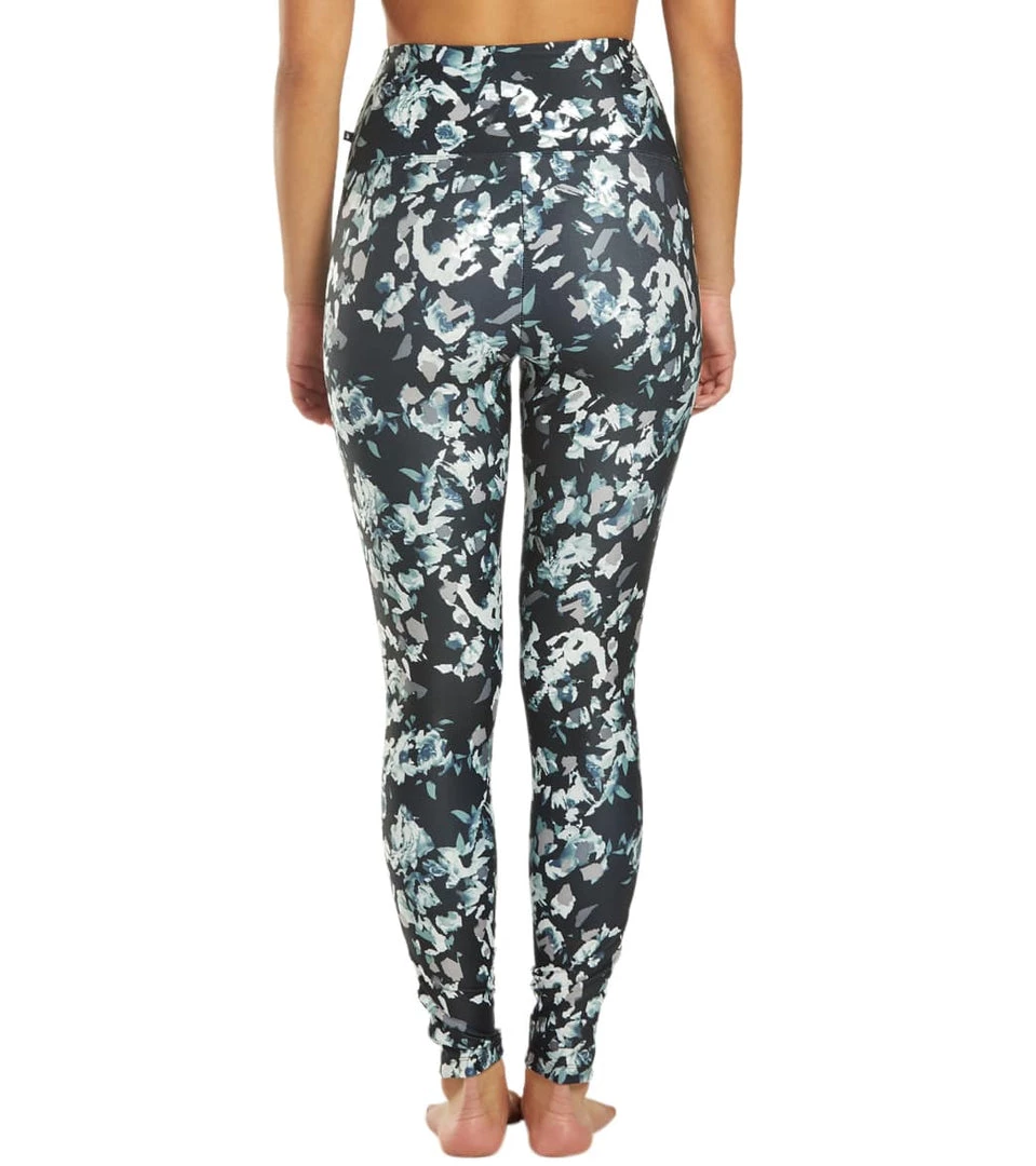 Long Leggings Marika Joanne Track Yoga Leggings Black Chopped Floral 5 Long Leggings Marika Joanne Track Yoga Leggings Black Chopped Floral