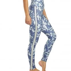 Marika Joanne Track Yoga Leggings Crown Blue Chopped Floral Long Leggings 15 Marika Joanne Track Yoga Leggings Crown Blue Chopped Floral Long Leggings