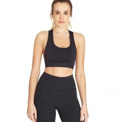 Marika Haley Seamless Yoga Sports Bra Black CLOTHING