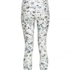 CLOTHING Balance Collection Printed Contender 22" High Waisted Yoga Capris Black Watercolor Snake