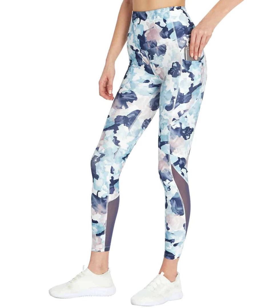 Marika Airbrush Yoga Leggings Crown Blue Abstract CLOTHING 4 Marika Airbrush Yoga Leggings Crown Blue Abstract CLOTHING