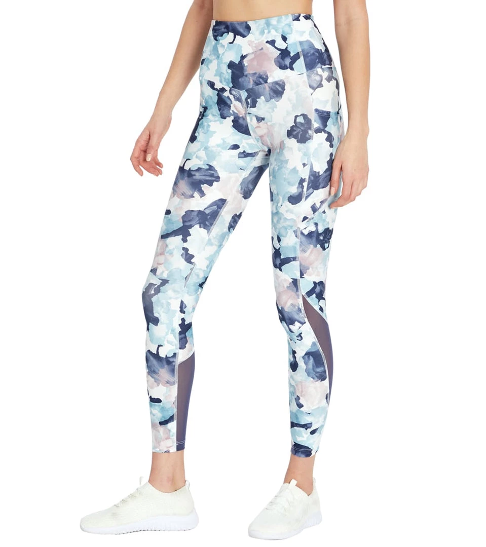 Marika Airbrush Yoga Leggings Crown Blue Abstract CLOTHING 6 Marika Airbrush Yoga Leggings Crown Blue Abstract CLOTHING