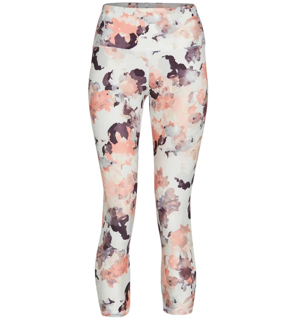 Balance Collection Printed Contender 22" High Waisted Yoga Capris Abstract Cut Blooms CLOTHING 6 Balance Collection Printed Contender 22" High Waisted Yoga Capris Abstract Cut Blooms CLOTHING