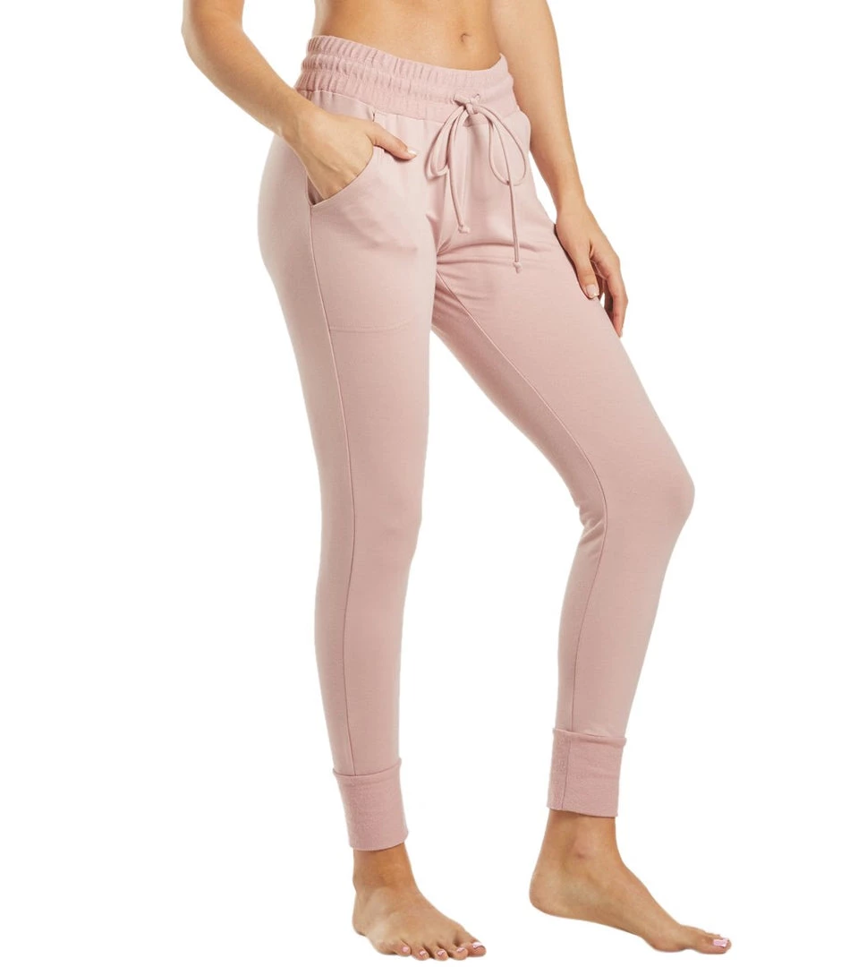 Free People Movement Sunny Skinny Sweat Pants Pink 4 Free People Movement Sunny Skinny Sweat Pants Pink