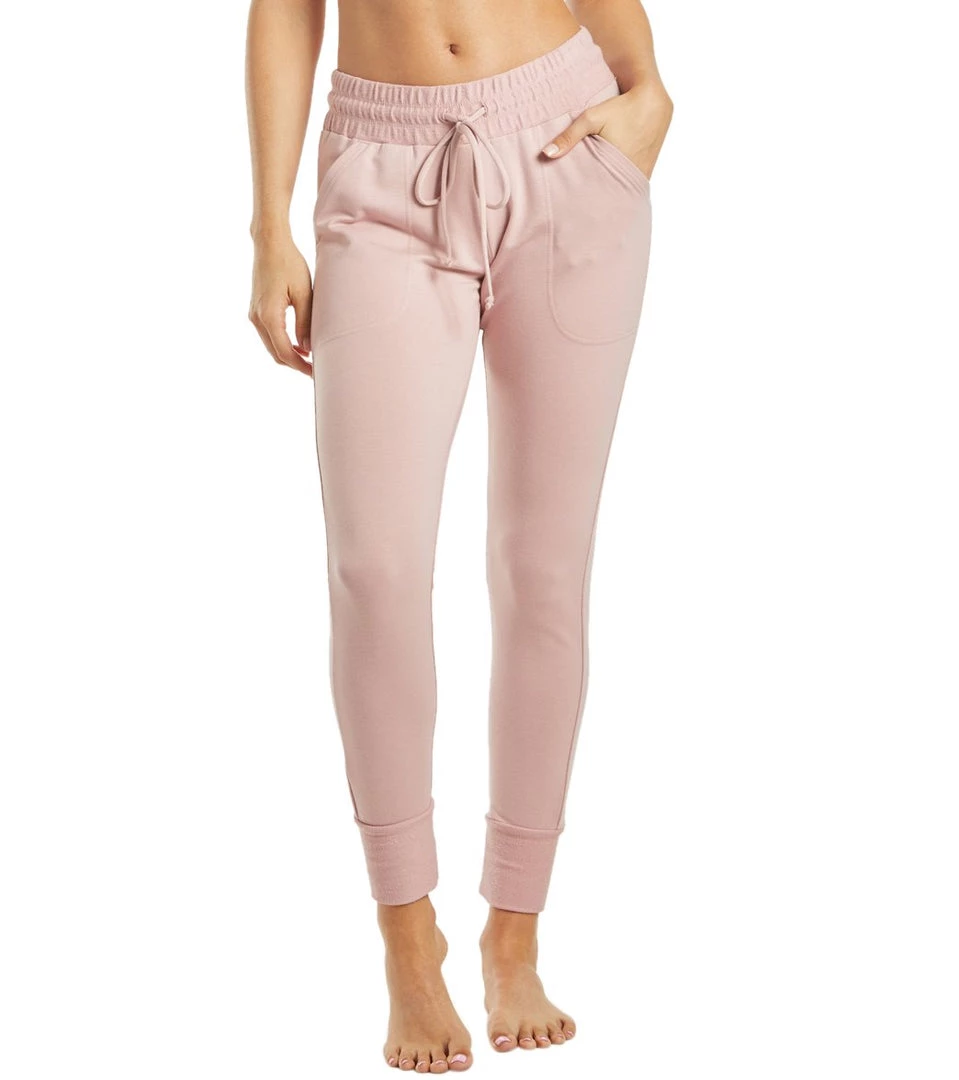 Free People Movement Sunny Skinny Sweat Pants Pink 9 Free People Movement Sunny Skinny Sweat Pants Pink