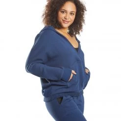 CLOTHING Free People Movement Reyes Solid Hoodie Navy