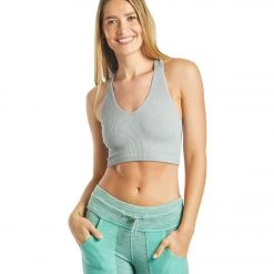 CLOTHING Free People Free Throw Yoga Crop Grey Combo
