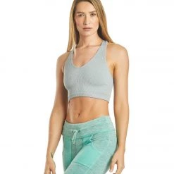 CLOTHING Free People Free Throw Yoga Crop Grey Combo