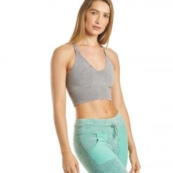 NEW ARRIVALS Free People Movement Good Karma Crop Yoga Top Light Purple