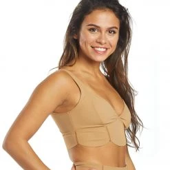 Free People Petal Pusher Yoga Sports Bra Khaki