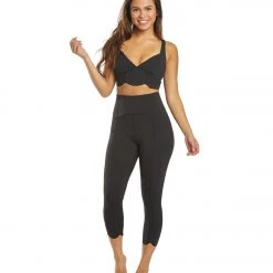 Free People Petal Pusher Yoga Sports Bra Black