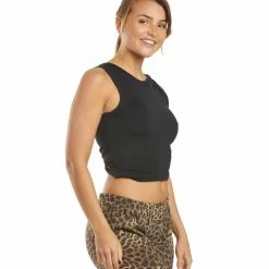 CLOTHING Spiritual Gangster Twisted Open Back Yoga Tank Black