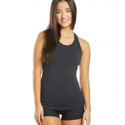 Free People Get On My Good Side Yoga Tank Black