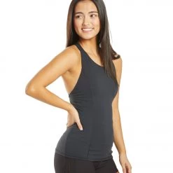 Free People Get On My Good Side Yoga Tank Black