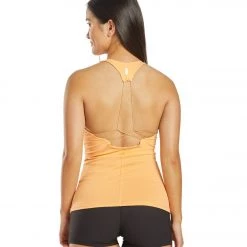 Free People Get On My Good Side Yoga Tank Peach