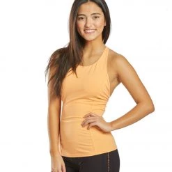 Free People Get On My Good Side Yoga Tank Peach