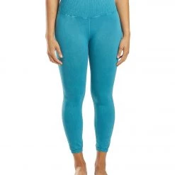 CLOTHING Free People Good Karma Yoga Leggings Turquoise