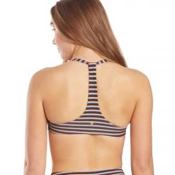 Spiritual Gangster Electra Yoga Sports Bra Black Rainbow Stripe