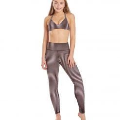 Spiritual Gangster Electra Yoga Sports Bra Black Rainbow Stripe