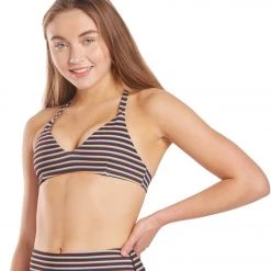 Spiritual Gangster Electra Yoga Sports Bra Black Rainbow Stripe