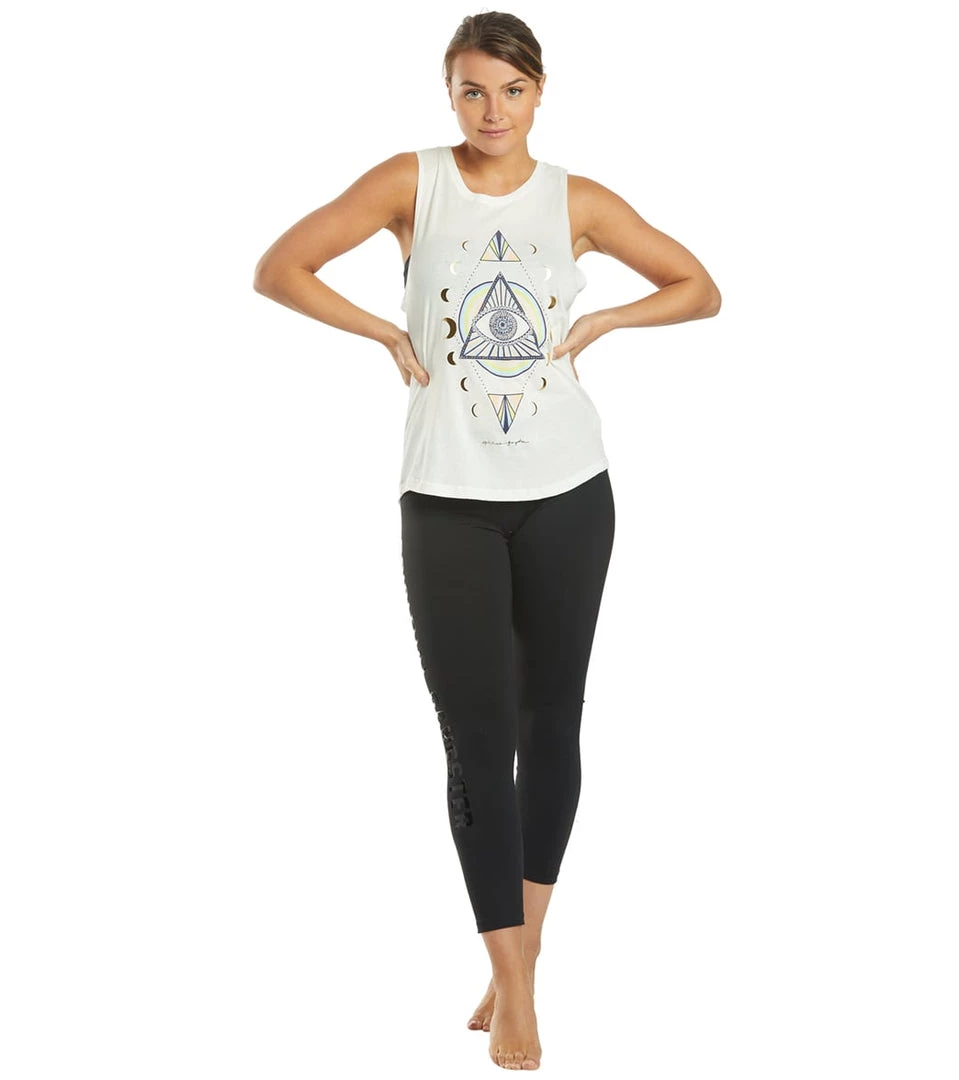 Spiritual Gangster Seeing Eye Muscle Yoga Tank Stone CLOTHING 6 Spiritual Gangster Seeing Eye Muscle Yoga Tank Stone CLOTHING