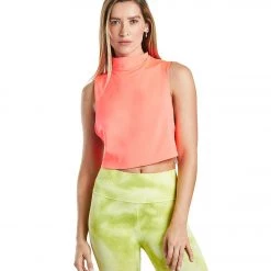 Free People Bright Lights Yoga Top Coral