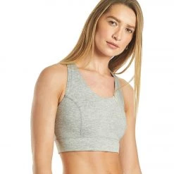 Free People Light Synergy Yoga Crop Top Grey Combo CLOTHING