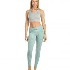 Free People Light Synergy Yoga Crop Top Grey Combo CLOTHING