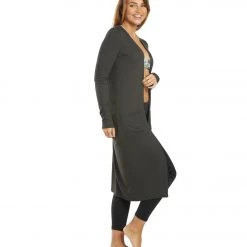 Spiritual Gangster Slim Sleeve Cardi Vintage Black