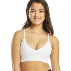 Spiritual Gangster Selene Triangle Yoga Sports Bra White CLOTHING