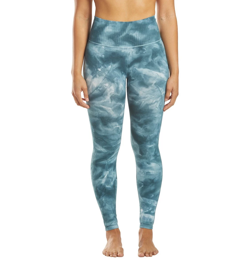 Free People Good Karma Tie Dye Yoga Leggings Blue Green CLOTHING 3 Free People Good Karma Tie Dye Yoga Leggings Blue Green CLOTHING
