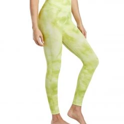 Free People Good Karma Tie Dye Yoga Leggings Lime CLOTHING 10 Free People Good Karma Tie Dye Yoga Leggings Lime CLOTHING