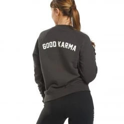 CLOTHING Spiritual Gangster Karma Classic Crew Sweatshirt Vintage Black
