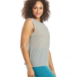 Free People Om Yoga Tank Grey 10 Free People Om Yoga Tank Grey