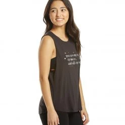 CLOTHING Spiritual Gangster Stars Muscle Yoga Tank Vintage Black