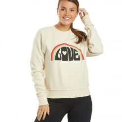 Spiritual Gangster Love Classic Crew Sweatshirt Sandshell CLOTHING