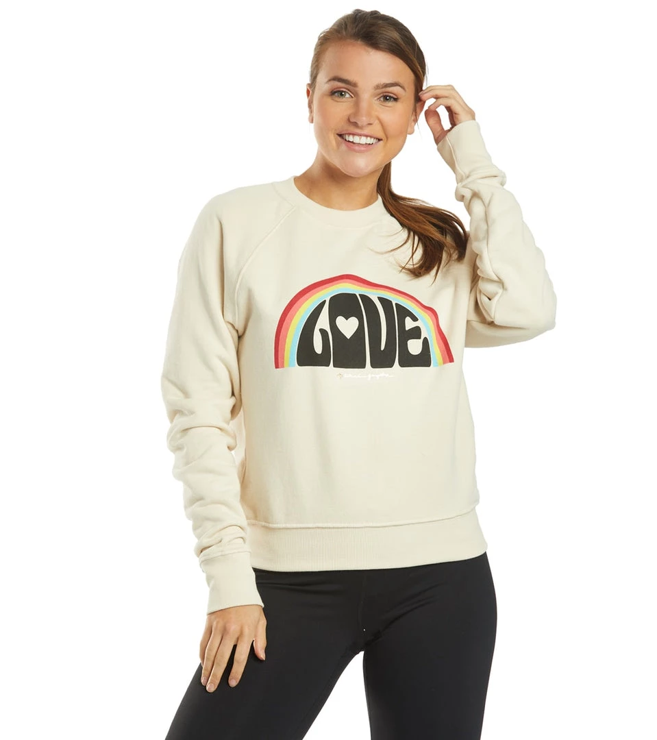 Spiritual Gangster Love Classic Crew Sweatshirt Sandshell CLOTHING 3 Spiritual Gangster Love Classic Crew Sweatshirt Sandshell CLOTHING