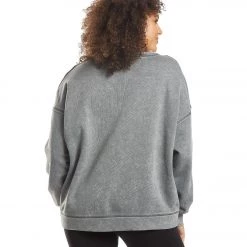 CLOTHING Free People Solid Metti Crew Neck Pullover Dark Grey