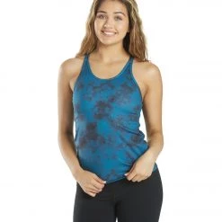 Everyday Yoga Tie Dye Serenity Thin Strap Support Tank Indigo