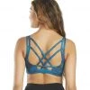 CLOTHING Everyday Yoga Tie Dye Radiant Strappy Back Sports Bra Indigo