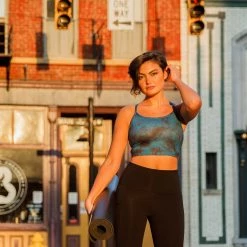 CLOTHING Everyday Yoga Tie Dye Unity Crop Tank Indigo