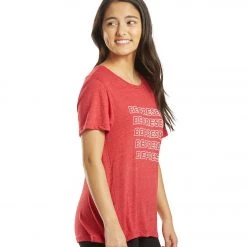 Spiritual Gangster Present Rec Yoga Tee Crimson CLOTHING