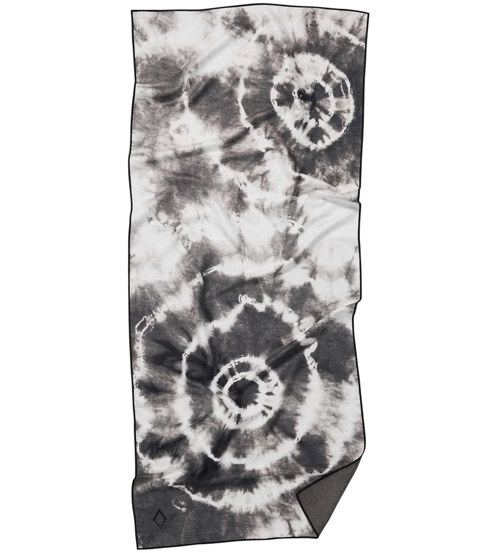 Nomadix Black Tie Dye Yoga Mat Towel Black 5 Nomadix Black Tie Dye Yoga Mat Towel Black