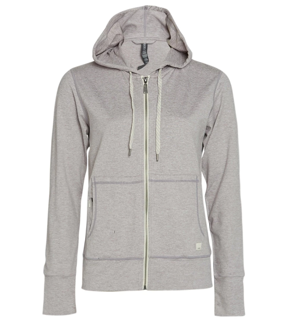 Vuori Halo Performance After Yoga Hoodie Clay Heather 3 Vuori Halo Performance After Yoga Hoodie Clay Heather